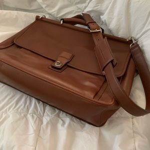 Coach leather briefcase / laptop crossbody